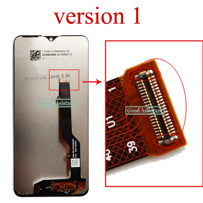 Originele Lcd Voor Zte Blade V Smart V2050 2050RU Lcd Touch Screen Digitizer Vergadering Voor Zte Blade V Smart telefoon Onderdelen: version 1