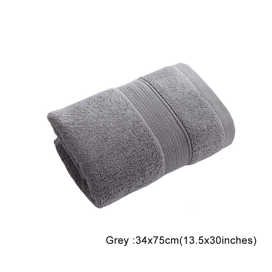 Turkish Genuine Cotton Towel, Includes Bath Towels(27.5 x 55 Inches), Hand Towels(13.5 x 30 Inches), 600 GSM,Grey Or Blue: Grey 34x75cm 1PC