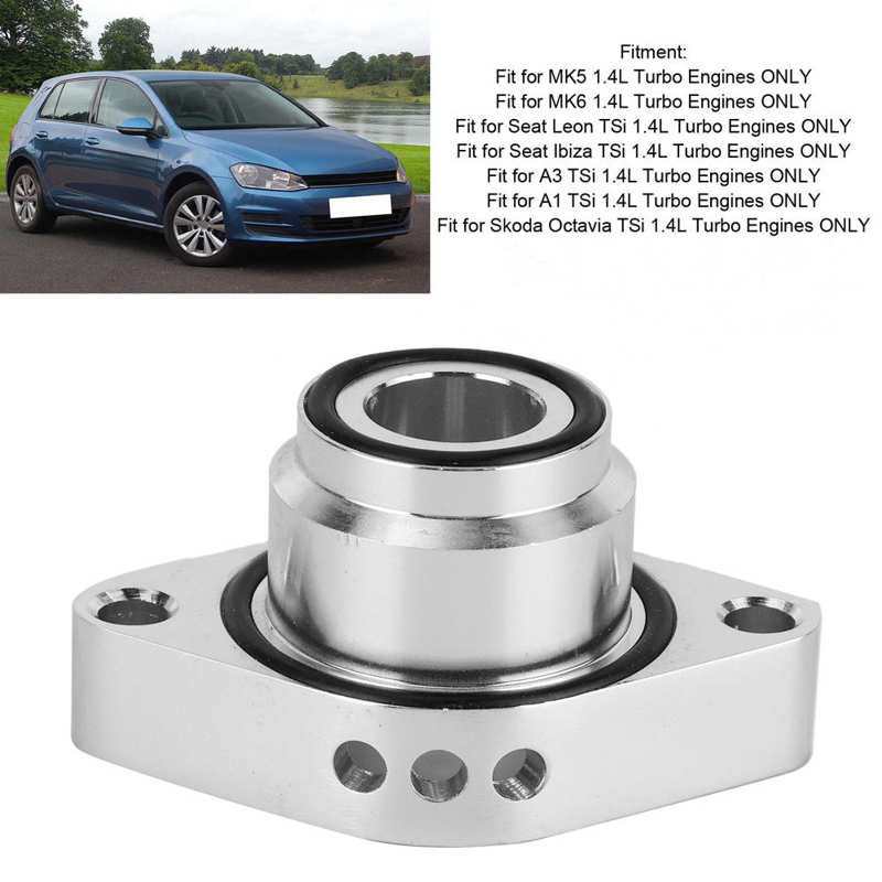 Adaptador de válvula de soplado, aleación de aluminio, BOV, apto para motores Turbo Skoda Octavia, accesorios para automóviles