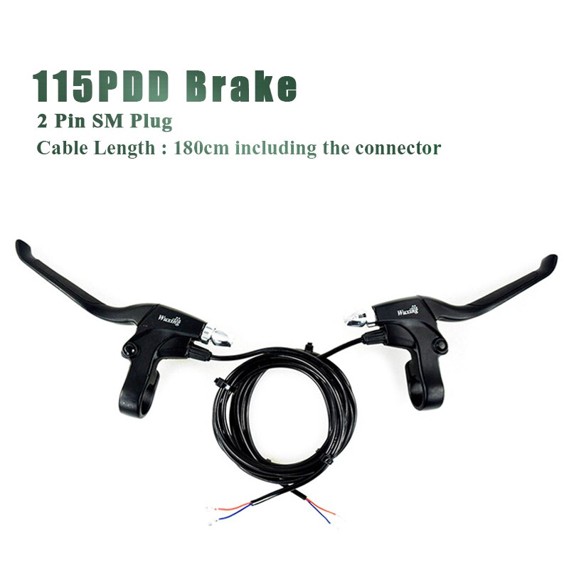 WUXING 115PDD 47PDD Ebike Brake Five Star Brake Lever Cut Off Power Electric Bicycle E-scooter Bicycle MTB Road Ebike Park Brake: 115PDD SM 2 pin