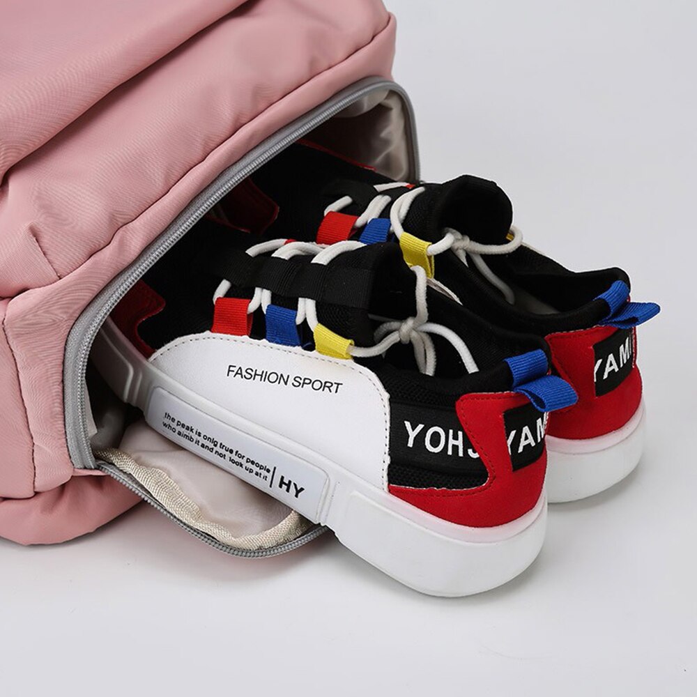 Gym Travel Bag Waterproof Nylon Sports Backpack Women Yoga Swimming Fitness Bags Dry Wet Separation With Shoe Compartment X213A