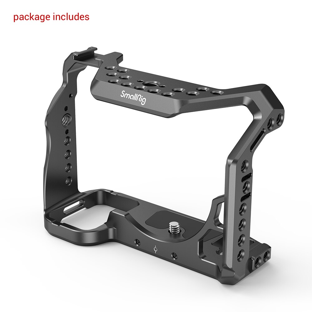 Petite Cage de montage pour appareil photo Sony Alpha 7S III A7siii A7siii avec support de chaussure froide et Rail otan et trous Arri-2999