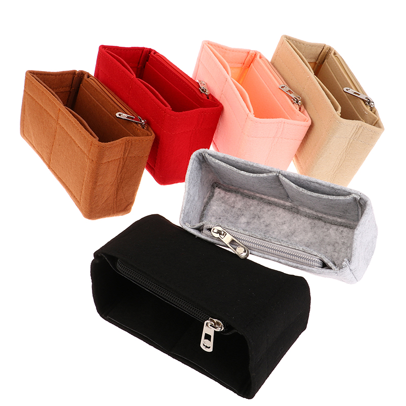 1 Stück Liner Tasche Filz Stoff machen-hoch Tasche Unterstützung Filz Einsatz Tasche passt für Handtasche Reise tragbare Einsatz Geldbörse Aufbewahrung tasche Organizer