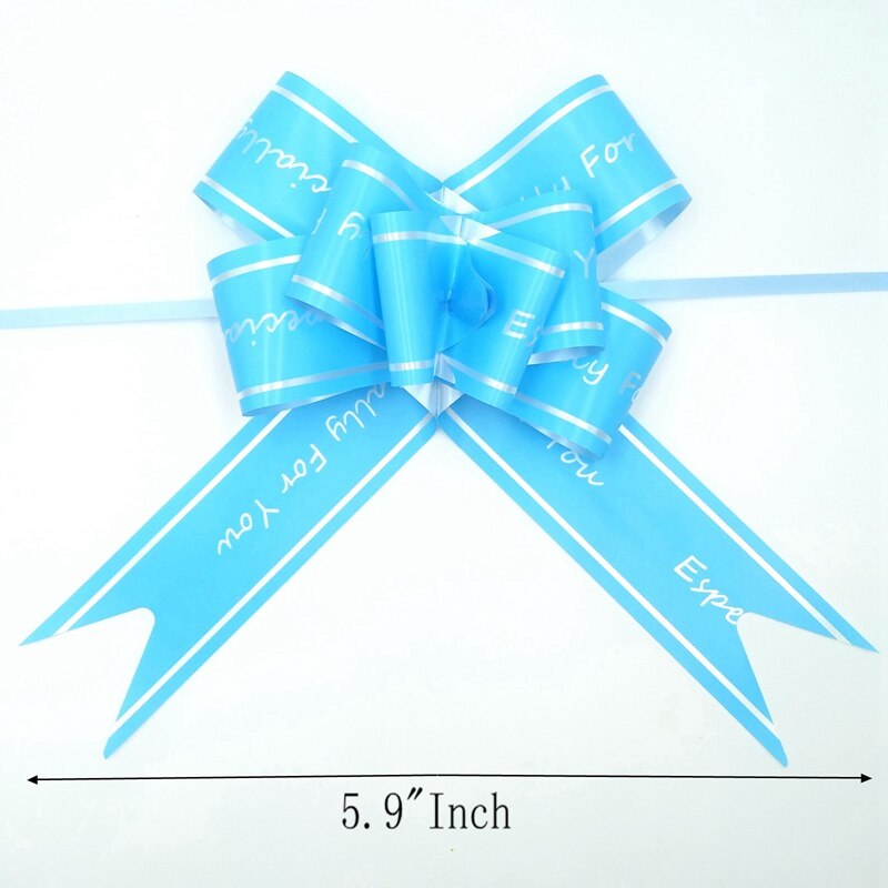 Wrap Pull Bow Confetti Bow Bow With Ribbon For Wedding Christmas Party Wrapping 5.9"Inch (20 Pcs)