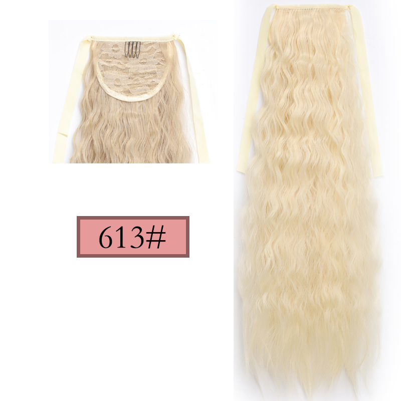 LISI HAIR Long Straight Clip In Tail False Hair Ponytail Hairpiece With Hairpins Synthetic Pony Tail Extensions: T27/30/4