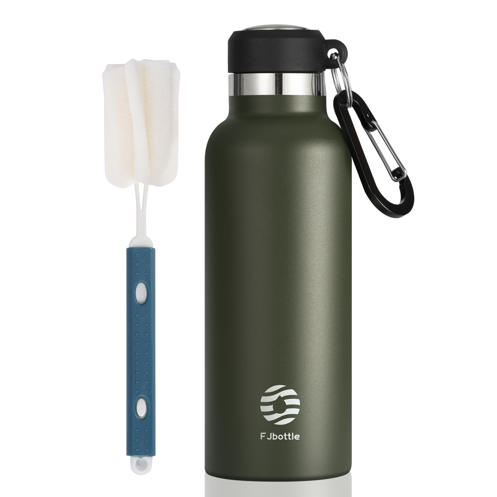 FEIJIAN Termo Botella de agua portátil Taza térmica de acero inoxidable Frasco a prueba de fugas Mini 500 ML/600 ML: Verde / 500-1.000 ml