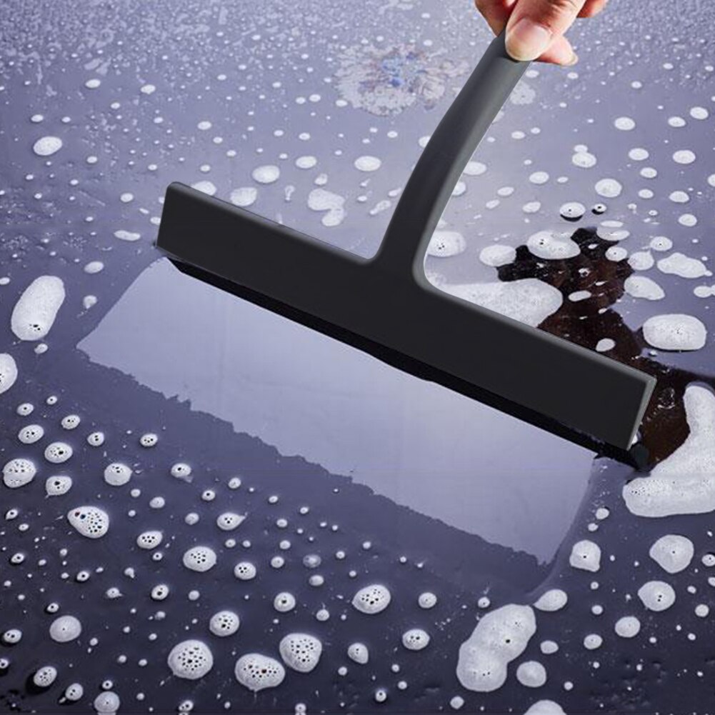 11 inch All-Purpose Silicone Rubber Shower Squeegee with Suction Cup Hook Household Glass Squeegee Universal Windshield Wiper