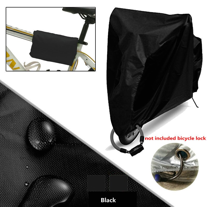 Capa protetora de chuva para bicicleta, proteção à prova d'água, uv para utilidade de bicicleta, tamanho externo, m, l. xl 4 cores