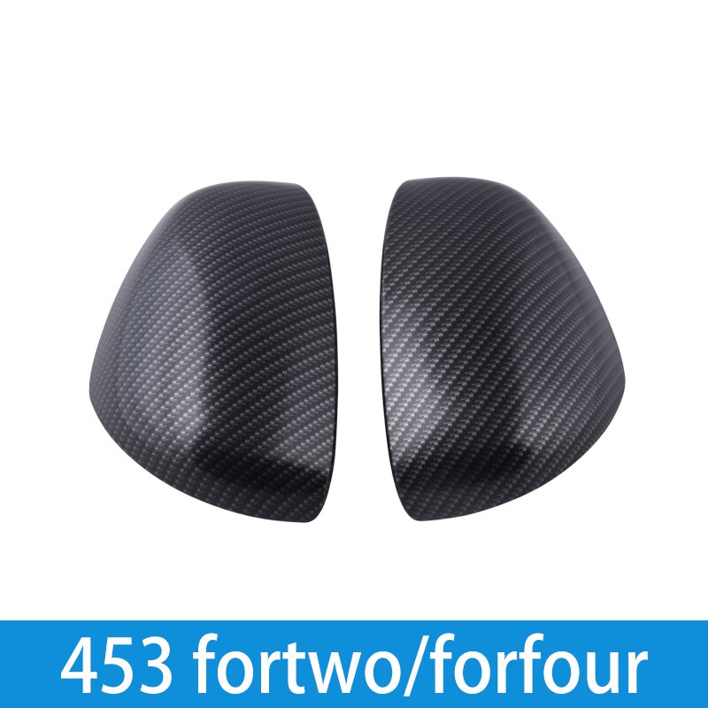 Cubierta de espejo lateral de fibra de carbono, accesorios de estilo de coche para Smart 453 Forfour Fortwo: Naranja