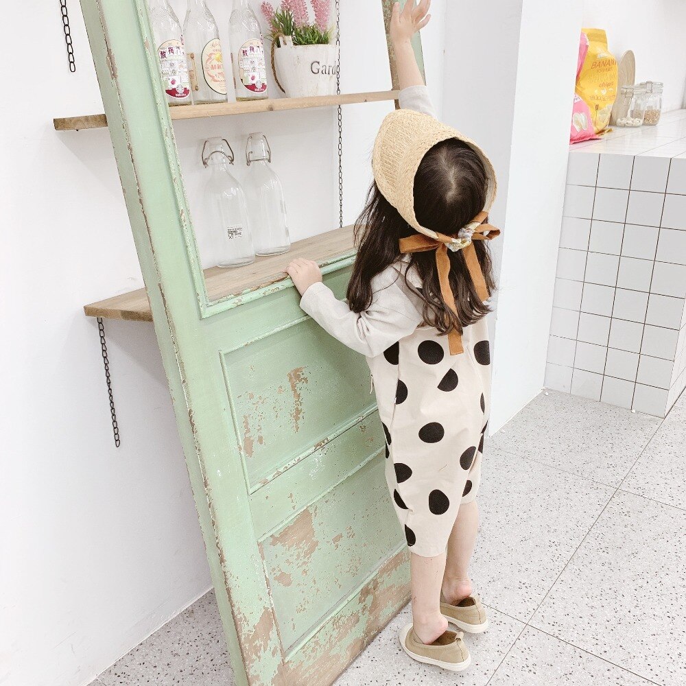 Celveroso-salopette d'été pour tout-petits | Pantalons à bretelles pour bébés filles, à pois, salopette mignonne pour enfants de 1 à 5 ans,