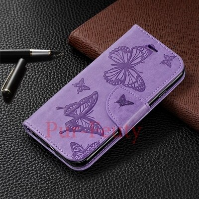 Case Voor Samsung Galaxy S9 9S Plus G965 S9Plus SM-G965F/DS Lederen Portemonnee Flip Case Voor samsung Galaxy 9 9Plus Plus: Purple