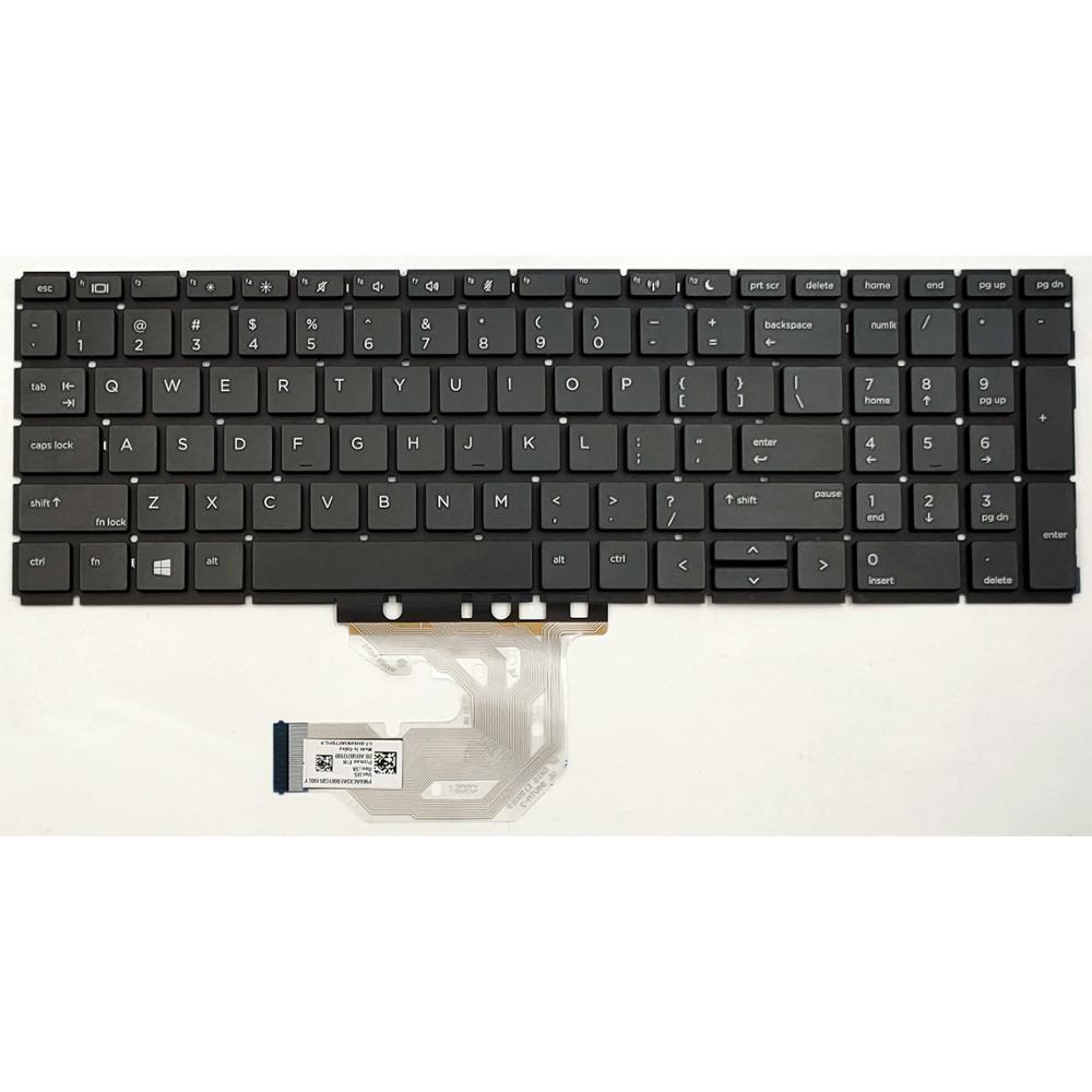 For HP ProBook 450 G6 455 G6 455R G6 Series Laptop Keyboard US Black Without Frame