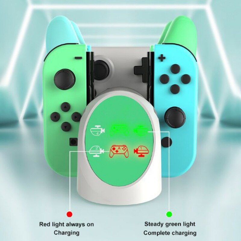 4 Joy-Cons and 2 pro Controllers Charging dock for Nintendo Switch Game Charger Stand Station Holder