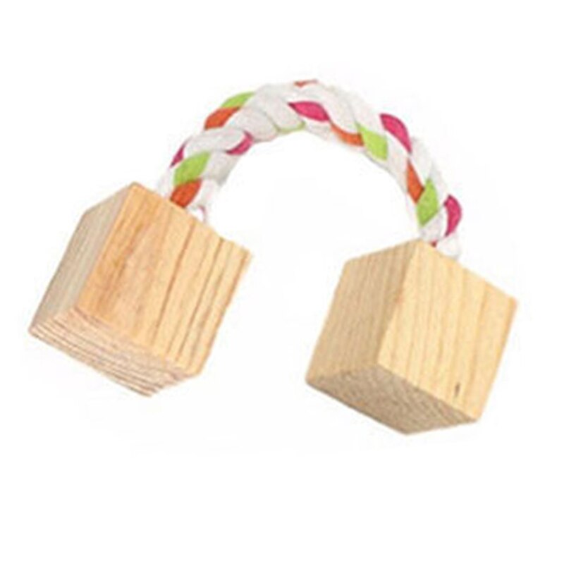 10 Pcs Set Hamster Chew Toys Natural Wooden Gerbils Rats Chinchillas Toys Accessories Dumbbells Exercise Bell Roller Teeth Care