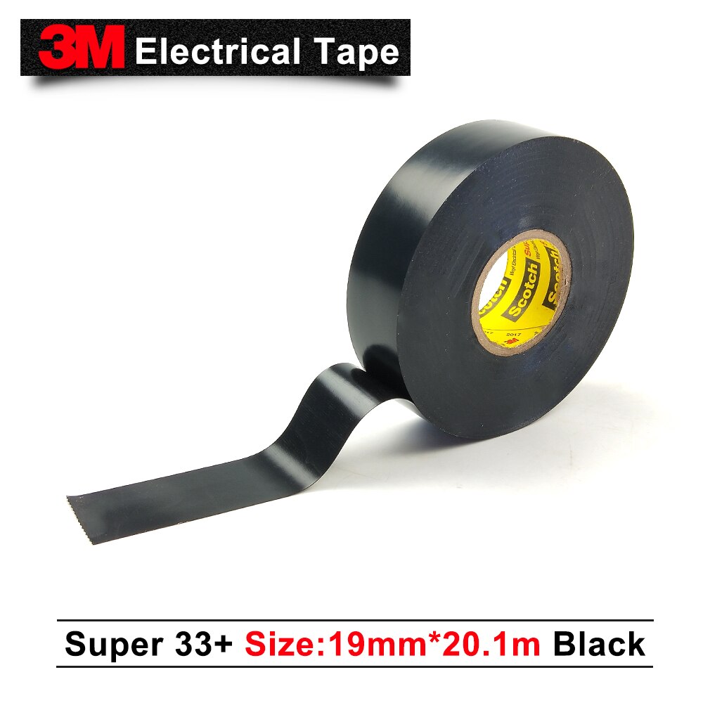 Original 3M Scotch Super 33+ PVC Electrical Insulation Vinyl Adhesive Tape