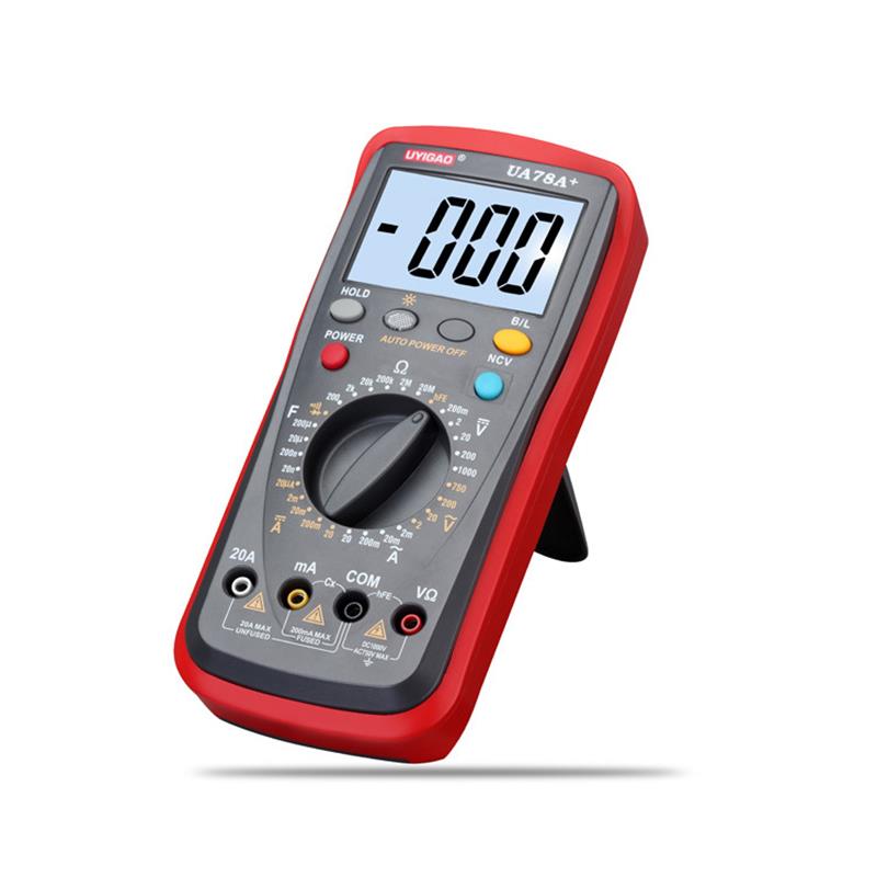 UYIGAO UA78A Multimeter Meter With Temperature Digital Multimeter For Measuring Capacitance And Resistance Non-contact electric