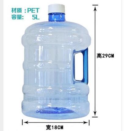 Vanddispenser dele 5l vandflaske med håndtag og hætte til mini vanddispenser kæledyrsmateriale