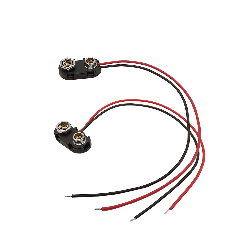 5/10Stck 9V Batterie schnappen Verbinder Clip Draht Führt Halfter DC Batterie Energie Kabel Stecker Clip DC 5.5*2,1 T/ICH Typ für Arduino DIY