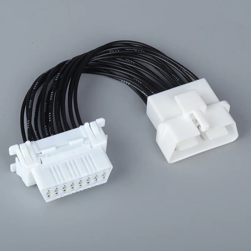 OBD 2 Y Splitter Extension Cable OBD2 16PIN Male to Female ELM327 Electronic Wire Connector 1 to 1/2/3 OBDII Connector Cable: green