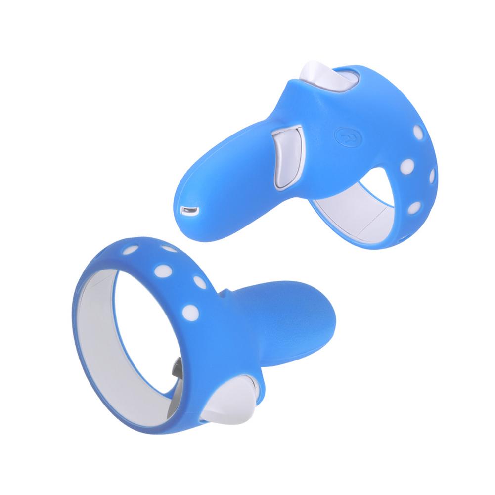 2PCS Full Protective Sleeve for Oculus Quest 2 VR Case Touch Controller Cover Skin Handle Shell Grip Knuckle Strap Accessories