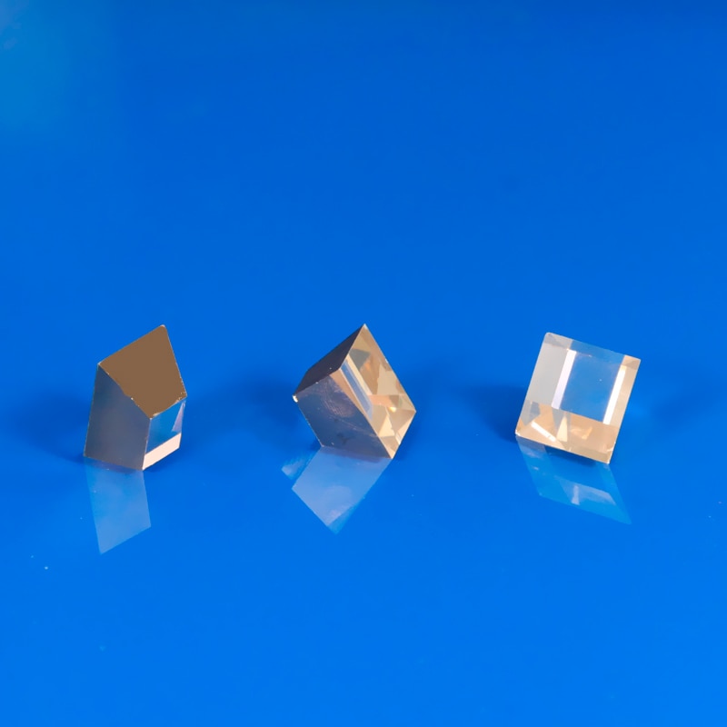 N-BK7 prisma trapezoidal, superficie dorada, cristal óptico para instrumentos de precisión óptica