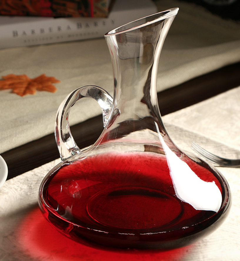 1000ML Superior Flat Base Red Wine Decanter Handmade Crystal Wine Pourer Premium Water Carafe Thickened Wall: 1500ml style02