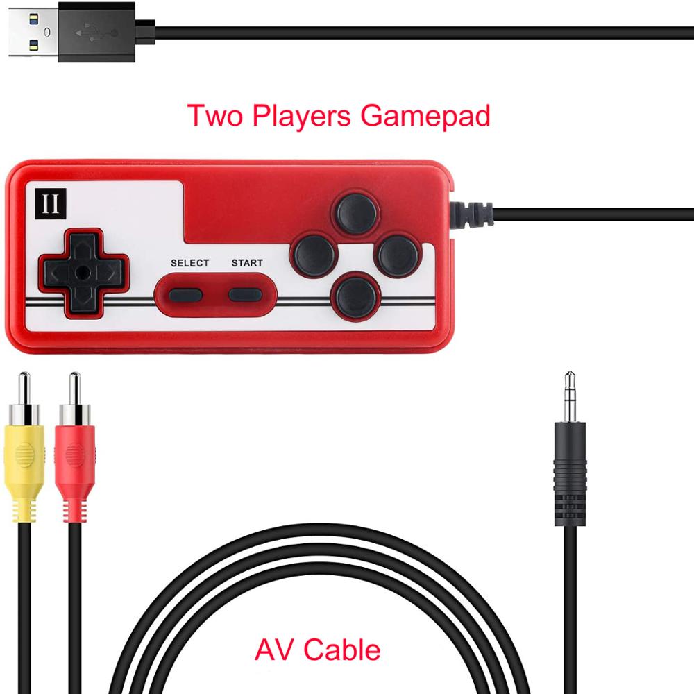 Draagbare Video Game Console 3 Inch Hd Lcd-scherm Met Oplaadbare Batterij Av Out Kabel Ondersteuning Twee Speler Gamepad Voor jongens