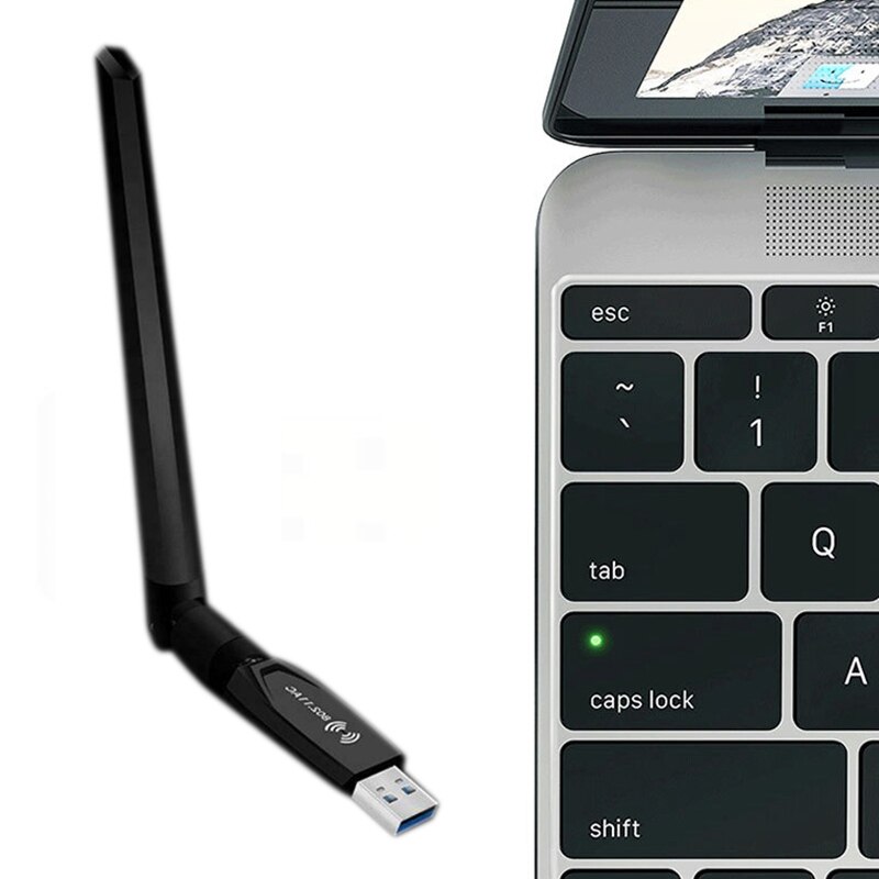 1200Mbps Wifi Adapter 2.4G/5G USB 3.0 Dual Band Wireless Network Card for PC