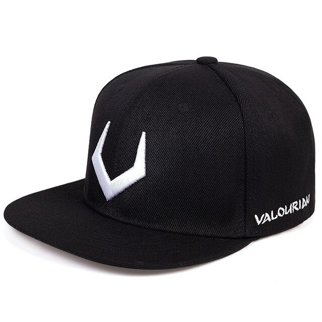 Grå uld snapback 3d gennemboret broderi hip hop cap flad regning baseball cap til mænd og kvinder: Sort hvid