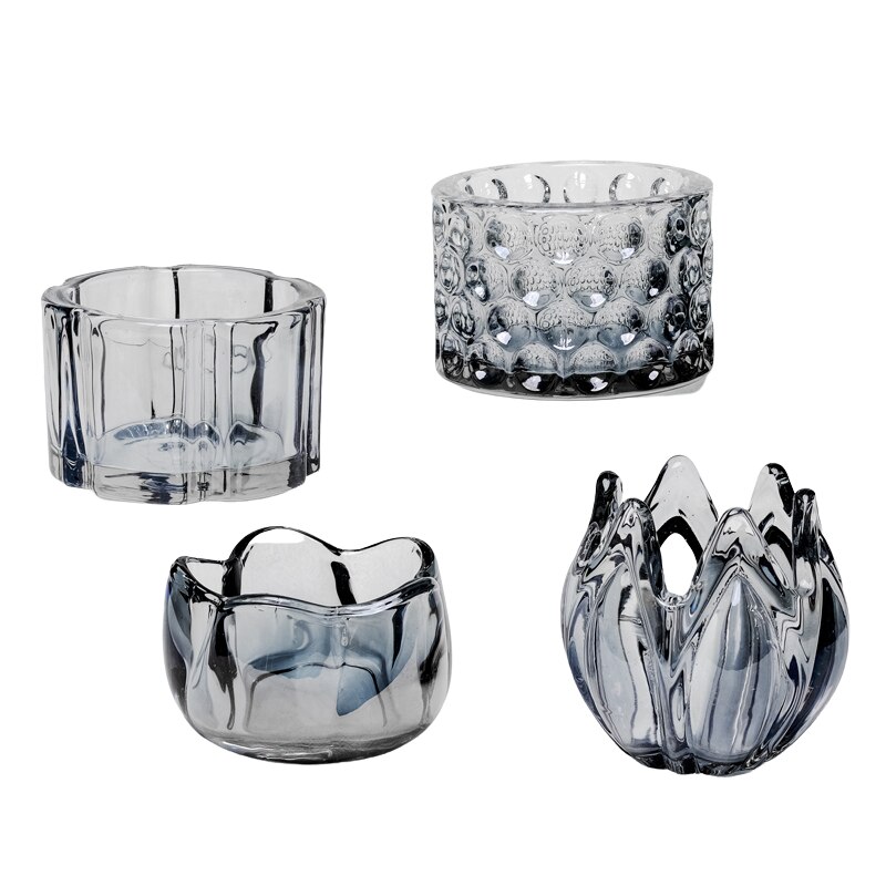 Crystal Tea Light Candle Holders Modern Party Craft Luxury Votive Candlestick Transparent Tabl Glass Bougeoir Home Decoration