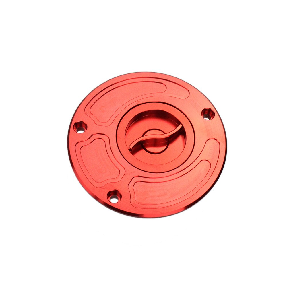 FXCNC 112mm Aluminum Motorcycle Fuel Tank Gas Cap Cover Keyless For Kawasaki ZRX 1200 Z750 Z1000 ZX 9R 9RF 6R 10R ZX10R ZX9R: Red