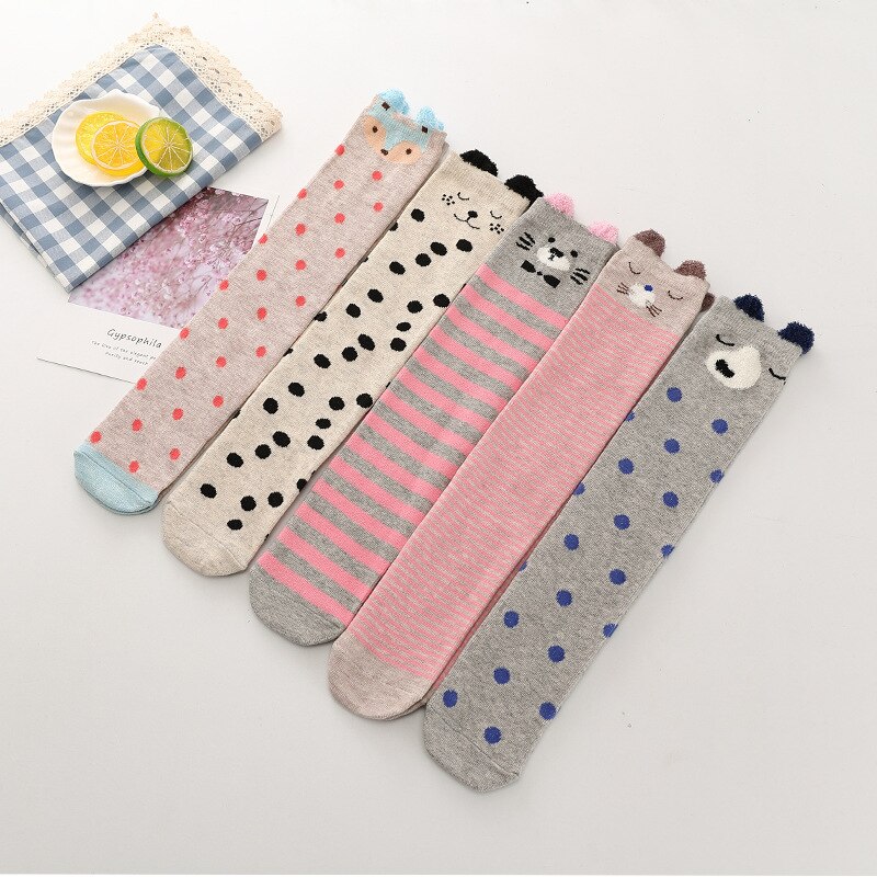 Calze E Autoreggenti Calze E Autoreggenti Tre-dimensionale Delle Ragazze dei bambini Del Modello Del Fumetto Del bambino Del Cotone Calzini E Calzettoni Stivali \ N sopra il Ginocchio Calzini E Calzettoni