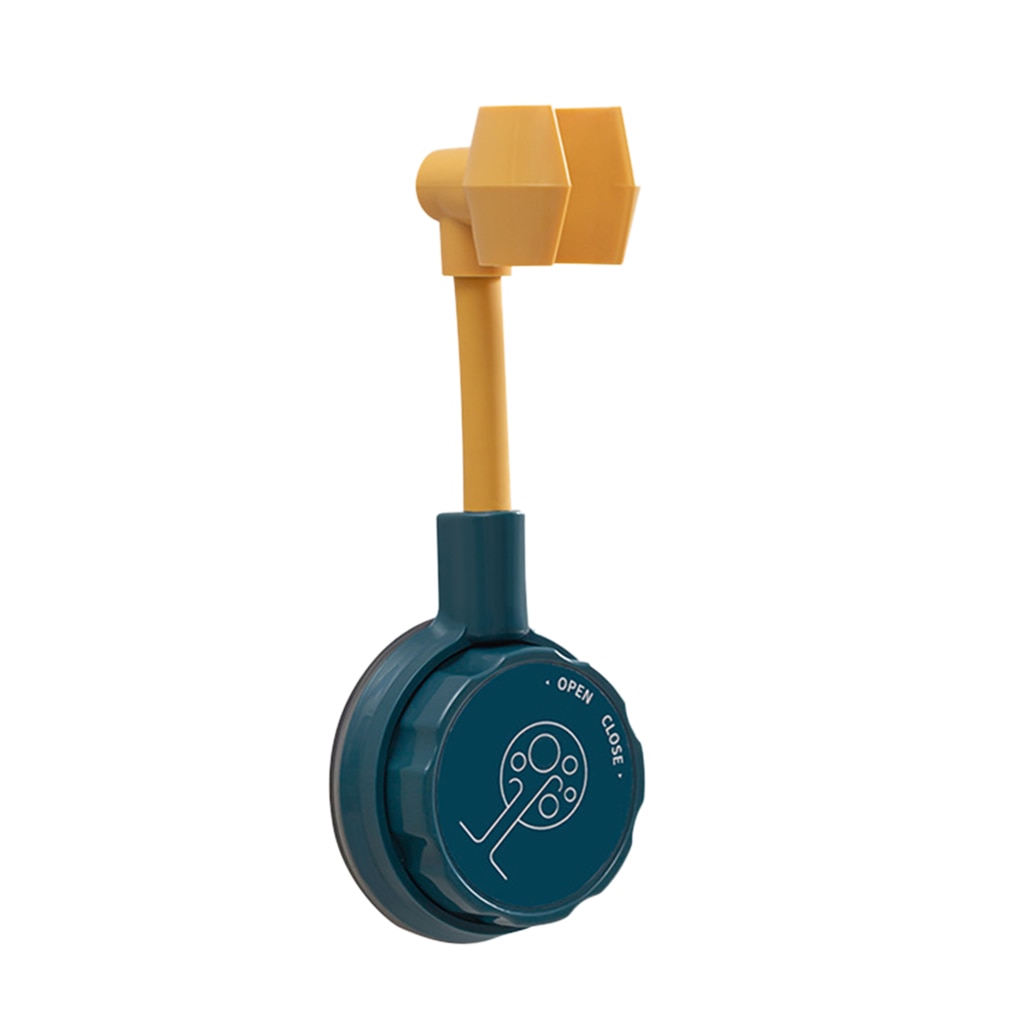 RecabLeght Suction Cup Shower Holder Black Adjustable Shower Head Holder Universal Bathroom Showerhead Bracket Nozzle Base Stand: Blue-Orange