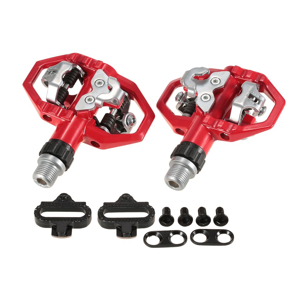 Wellgo Non-Slip Ultralight Bicycle Pedals MTB Mountain Bike Pedals Wide Platform Bearings Pedales Bicicleta MTB Accessories: Red