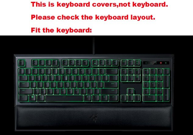 Protector de silicona transparente para teclado Razer Ornata Chroma, protector para teclado de videojuegos