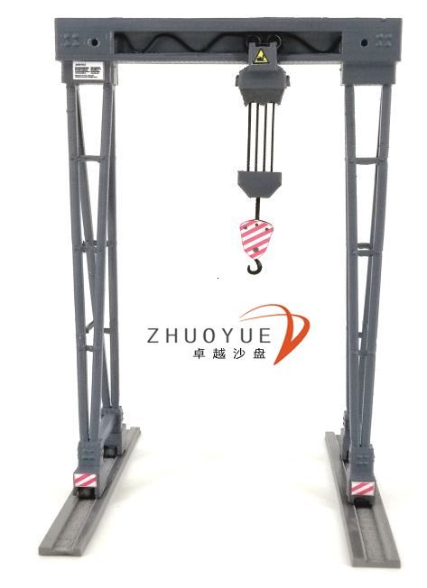 1:87 anteil Harz Modell Zug Modell Gebäude Szene Layout Sand Tabelle Eisenbahn Diy Montage Kran