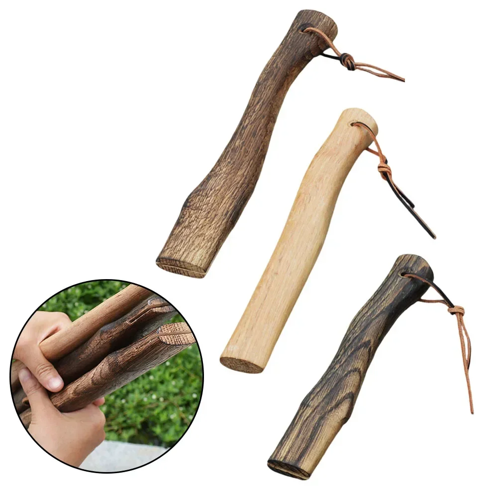 Wooden Axe Handle Replacement Sturdy Practical Handmade Axe Handle Short Curved Home Farm Garden Axe Part