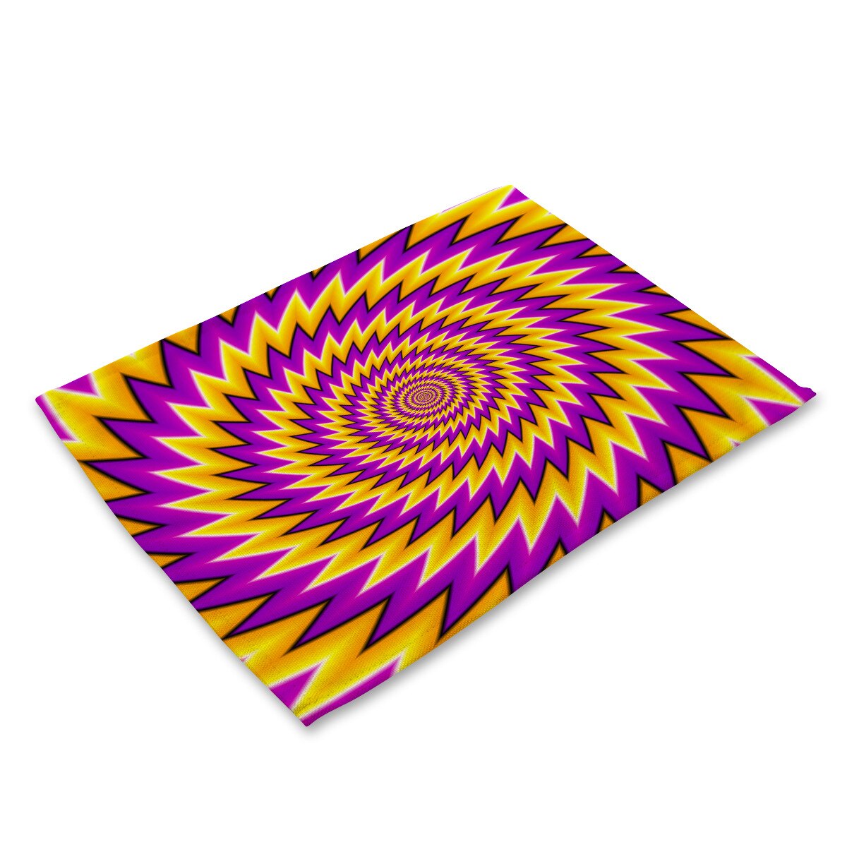Psykedelisk bordmatte mandala dekkebrikker til spisebord rektangel lin kjøkken dekorasjon tilbehør bord dekkebrikker: Mg0038-3