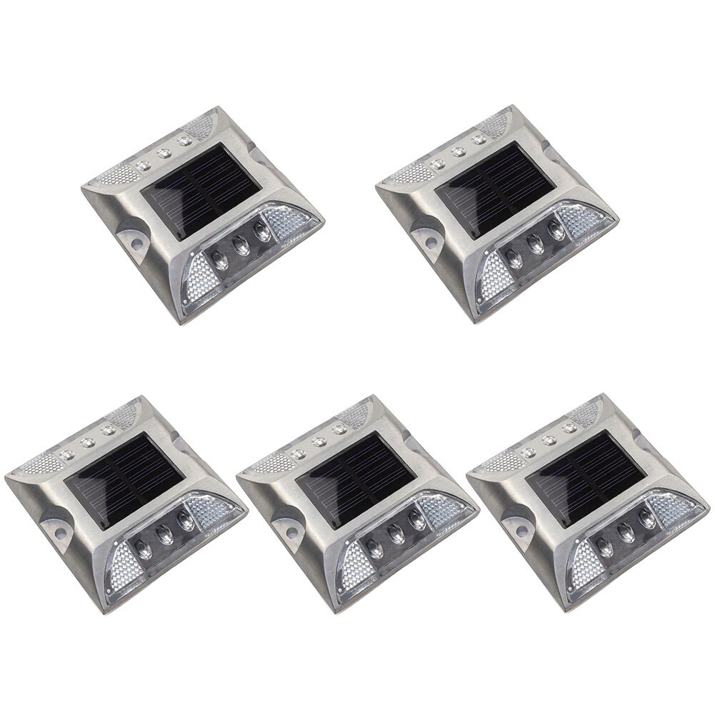 Warning Street Pathway Lamp Garden Square Ground Steady Outdoor Brick Traffic Solar Power Road Stud Light Path Deck