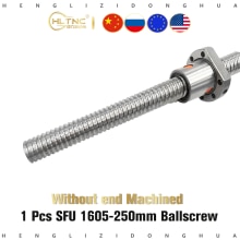 1sets SFU1605 Ball screw L250mm-Ballscrews with ball nut ballscrew nut for CNC XZY linear table and milling machine