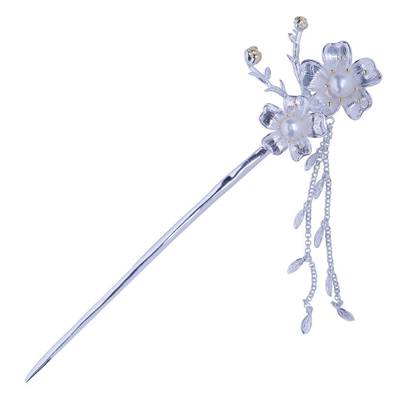 Sakura Bloem Haar Accessoires Voor Vrouwen Bruiloft 925 Sterling Zilveren Chinese Japanse Haar Steekt Bruids Sieraden Haar Stok
