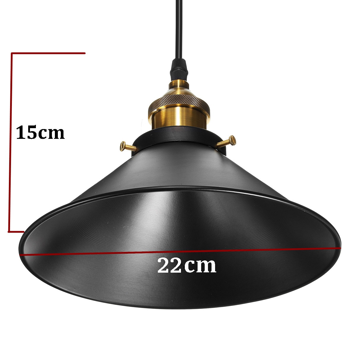 Retro Ceiling Light Lamp Round Vintage Industrial Iron Vintage Light Deco Bulb Lighting Fixture