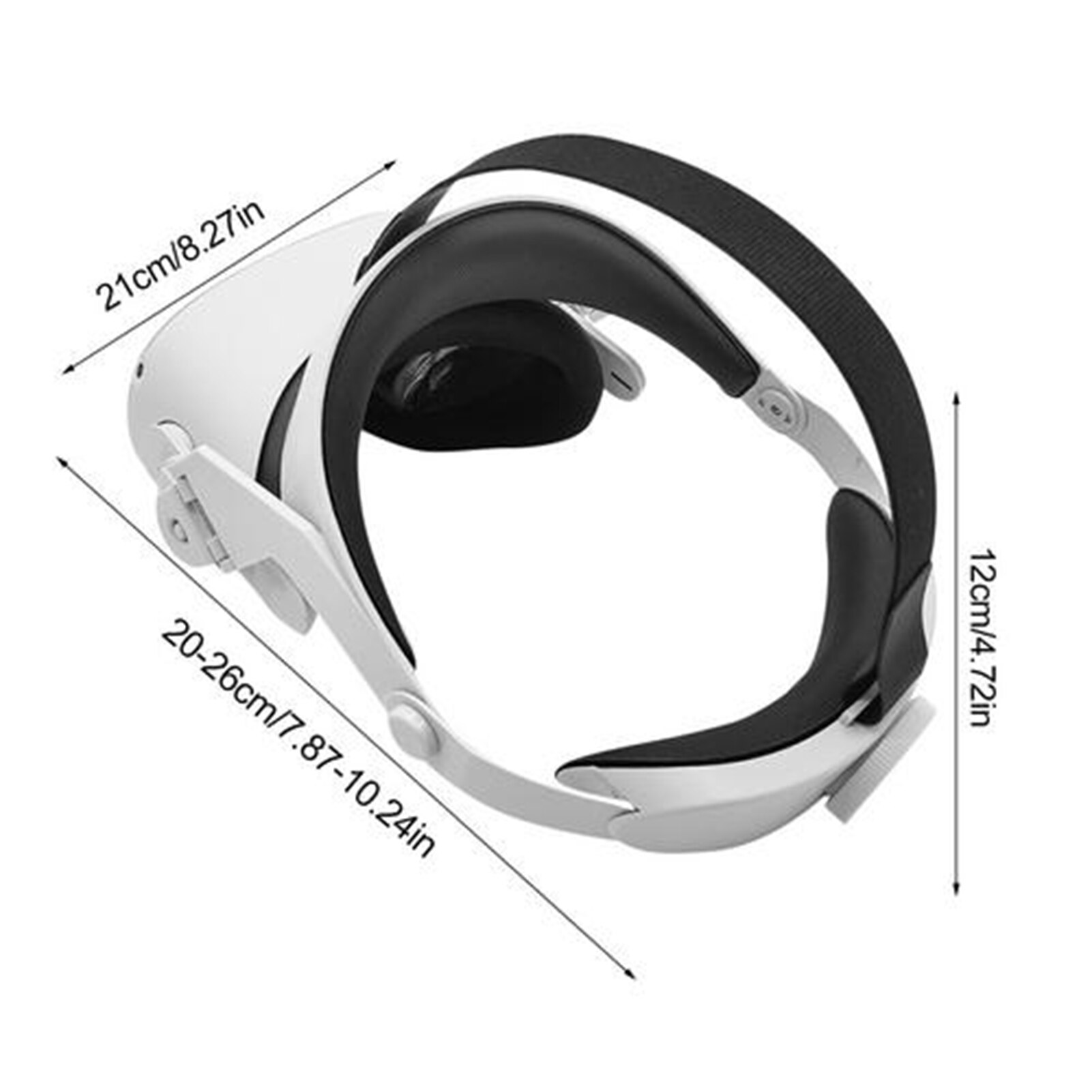 Vr Head Strap Voor Oculus Quest 2 Vr Headset Verstelbare Hoofdband Hoofd Verminderde Druk Vaststelling Riem Voor Quest2 Vr accessoires