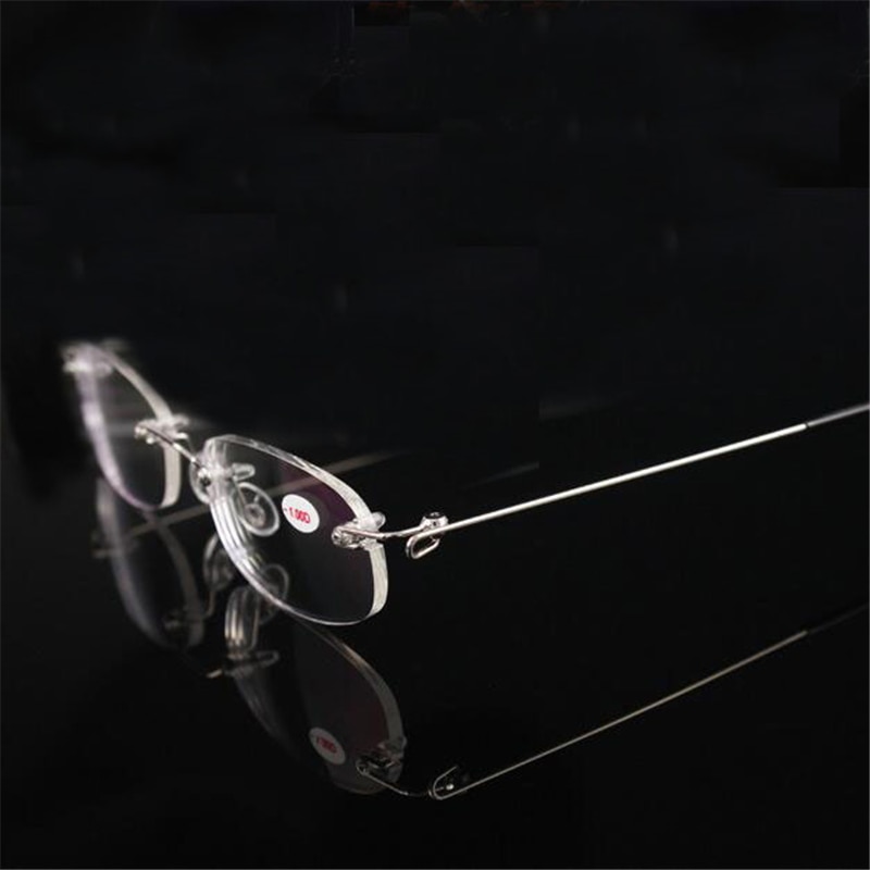 Gafas de resina sin marco para miopía, lentes ultralivianas en caja para miopía, para hombre y mujer, 1,0-1,5-2-2,5-3-3,5-4,0