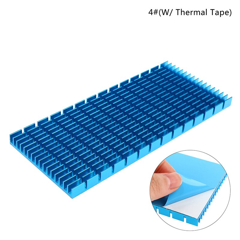 1Pc Heating Panel Heat Sink Aluminum Heatsink Plate Radiator CPU Power Amplifier Radiator 150*65*8MM