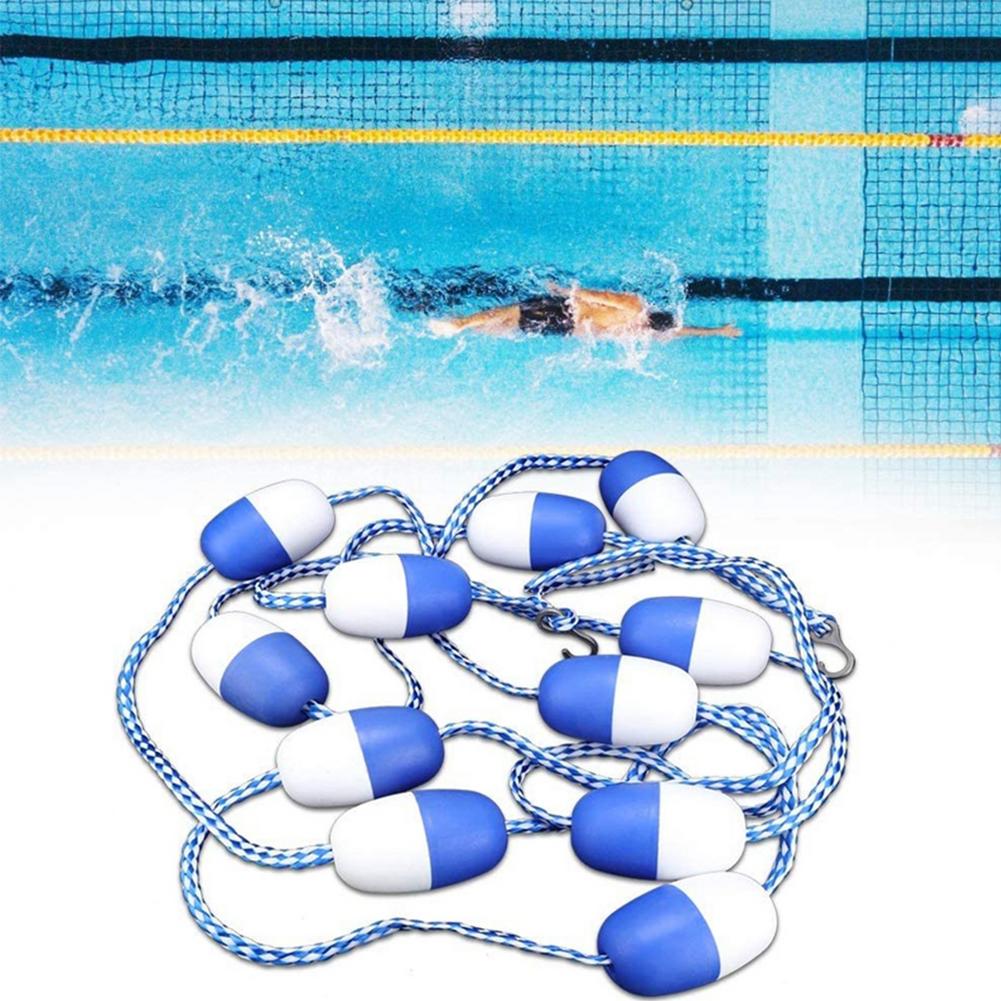 5m Swimming Pool Safety separation line with buoy/hooks Swim Pool Lane Line Divider 7cm float swimming pool lane line rope