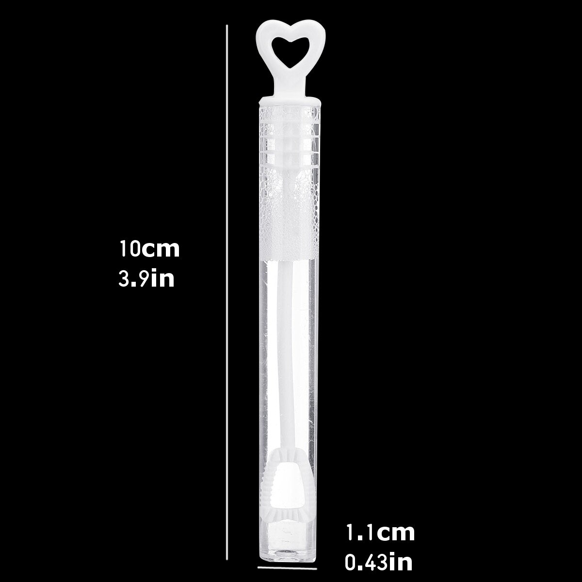50pcs/set Love Heart Empty Wedding Soap Bubble Bottles Toys Wand Tube Bubble Maker Environmental Protection and Durability