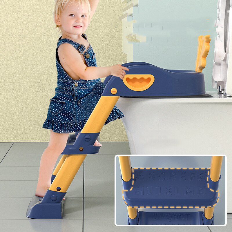 Baby Toiletzitting Met Verstelbare Ladder Zuigeling Wc Training Klapstoel Training Baby Zindelijkheidstraining Seat Kinderen Potje