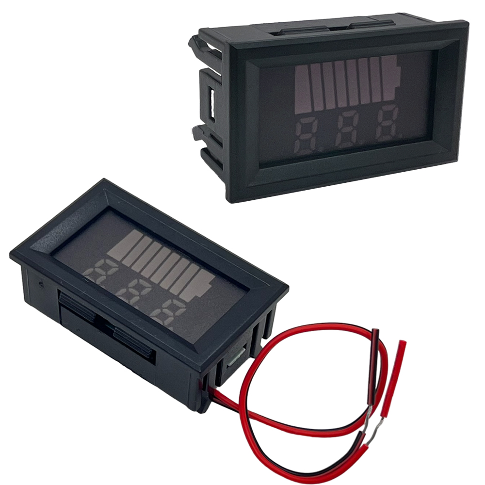 Car battery charge level indicator, , 12 v, 24 v, 36 v, 48 v, 60 v, 72 v,  lithium battery capacity meter, tester, display, led tester, voltmeter