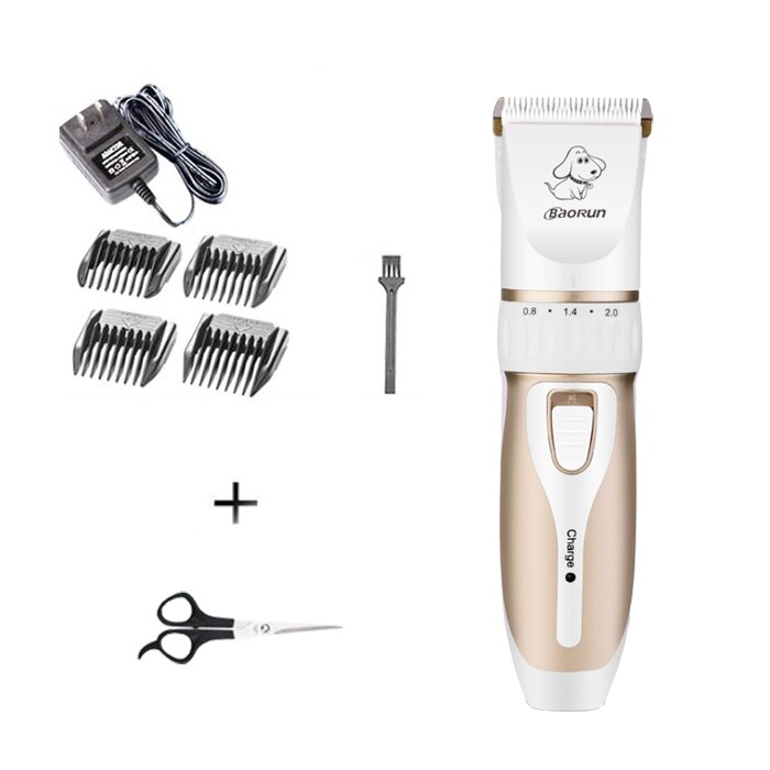 Baorun-cortadora de pelo para perros y gatos, máquina de afeitar, tijeras eléctricas, 110-240V: D